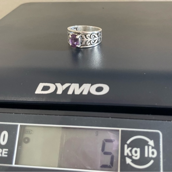 James Avery Adoree Amethyst 925 Sterling Silver Ring Sz 8.5 - RETIRED - Picture 3 of 6